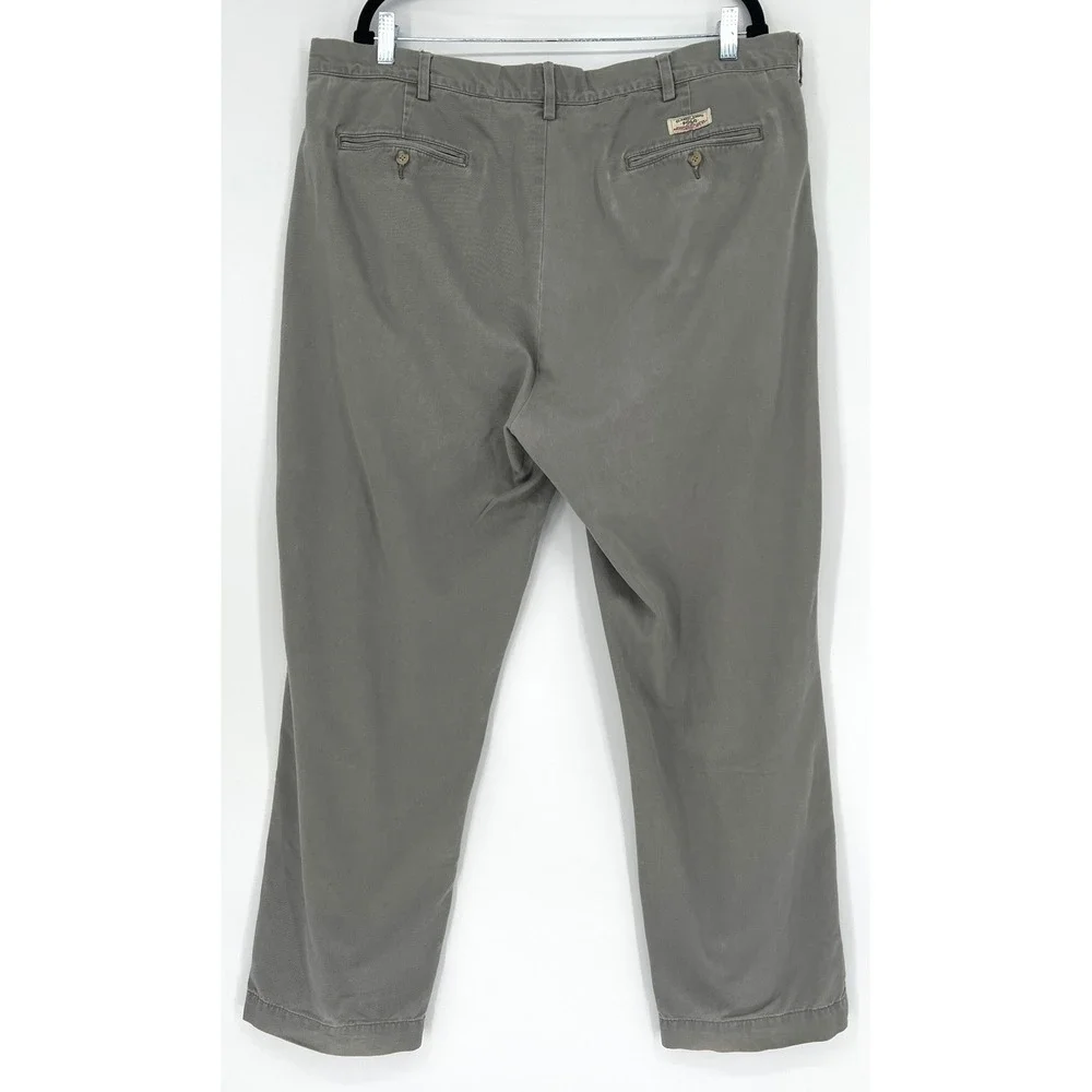 Polo Ralph Lauren Mens Chino‎ Pants 40x32 Gray Cotton Classic Preppy Casual